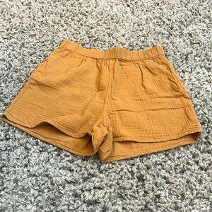 Universal Thread Mustard Linen Shorts